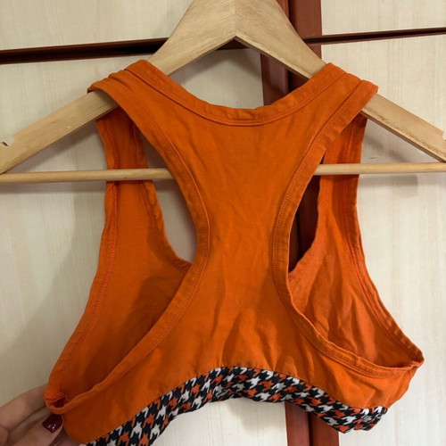 SunsetGo! sports bra new, orange, elastic