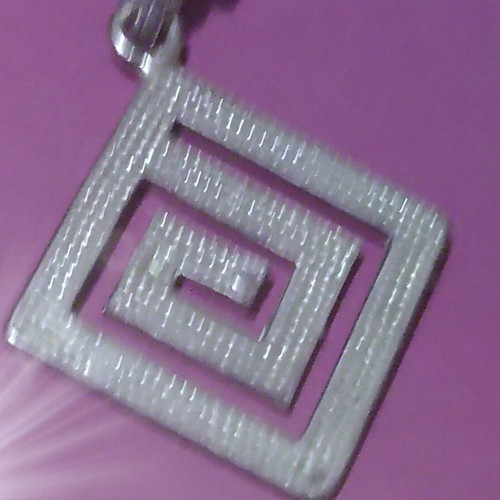 Silver 925 pendant with meander design