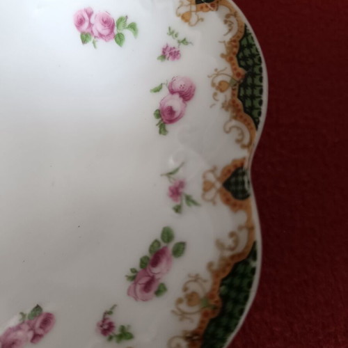 Limoges large serving plate like new, French porcelain early 20th century