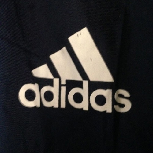 Adidas windbreaker jacket XL vintage blue with large white logo used