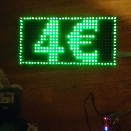 LED Panel P10 32x16 waterproof programmable, like new