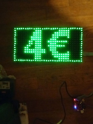 LED Panel P10 32x16 waterproof programmable, like new