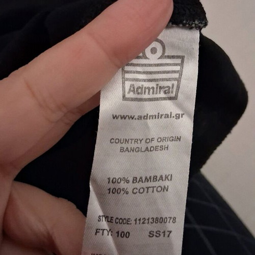 T shirt Admiral women's black silver like new, size L