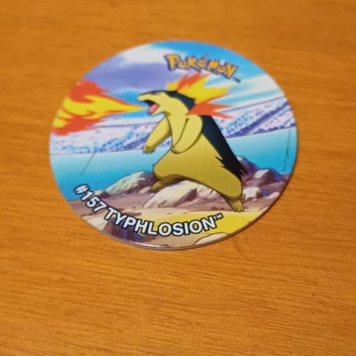 Pokemon Tazos League #157 Typhlosion collectible, like new