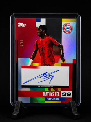 Mathys Tel Bayern Munich Autograph Numbered 10/50