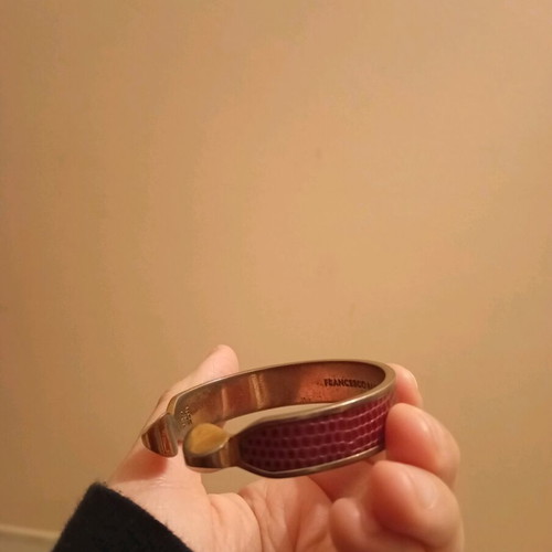 Francesco Biasia bracelet used, adjustable red leather