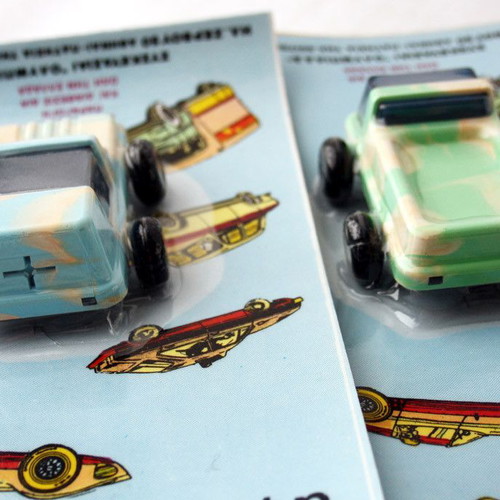 Vintage Grecostyl Rally Africa toy cars sealed, pack of 2