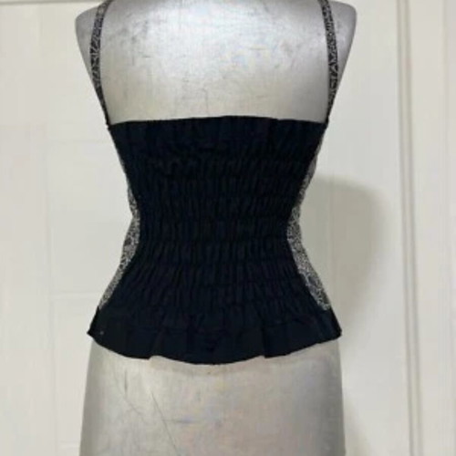 Corset Style Top St. Martins Floral Print Size Medium like new