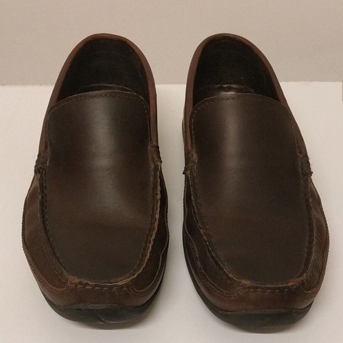 Loafers Chicago casual men's shoes size 40 used, brown leather