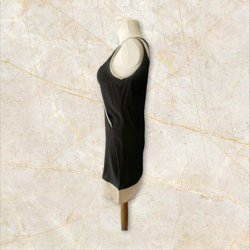 Silk tunic dress size S black like new