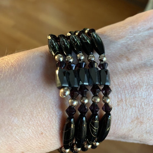Magnetic Necklace or Bracelet 80cm with Hematite and Beads new