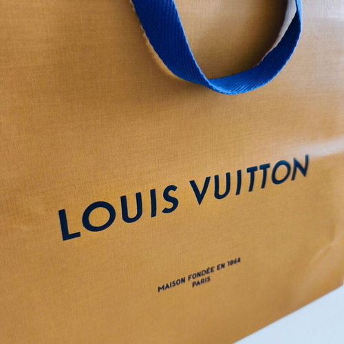 Louis Vuitton luxury storage box with hard case and gift bag new