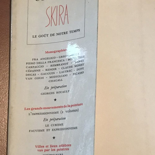 Picasso art book used, collectible French edition 1953 Skira