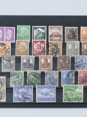 German Reich stamp collection used, 30 collectible pieces
