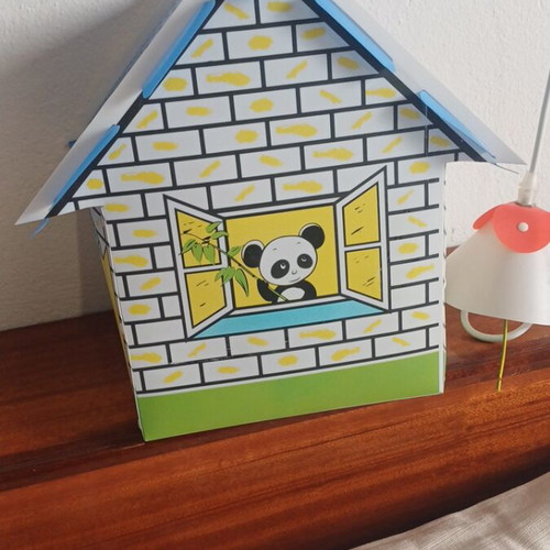 Novalight children's ceiling lamp new, plastic house shape