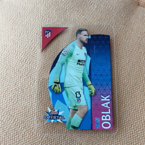 Jan Oblak Atletico Madrid 2018-19 Topps Crystal UCL No. 6 used