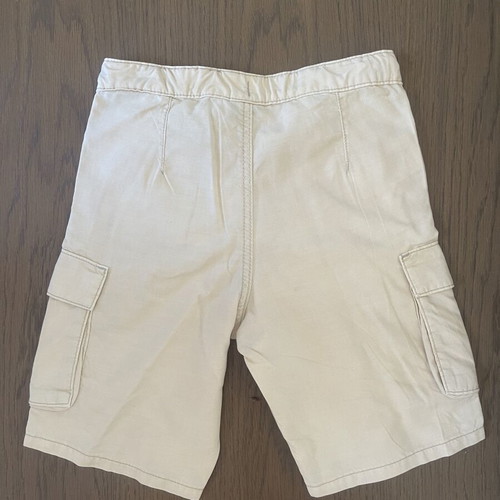Mayoral boys' polo shirt and cargo shorts set like new, beige and blue