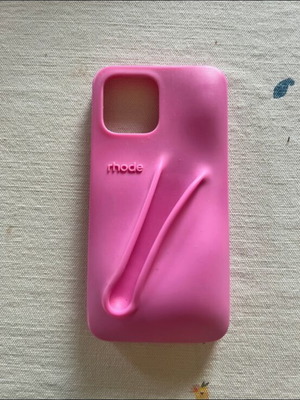 Rhode silicone phone case for iPhone 13 Pro Max, fuchsia
