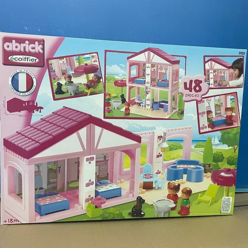 Ecoiffier Abrick Villa constructor new, 57 pieces