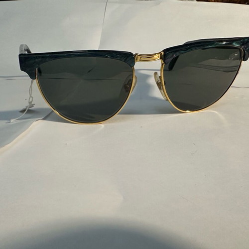 Kurzenberger & Braun 70380 Vintage Sunglasses New, Green-Purple Marble Frame