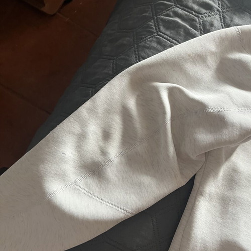 Nike Tech Fleece white hoodie jacket, size S