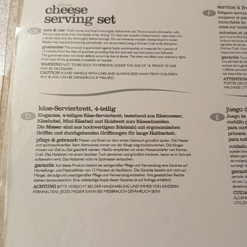 Cheese knives new, set of 3 pieces