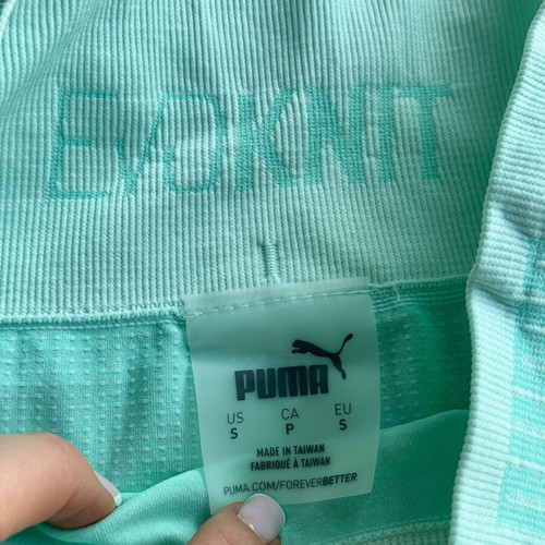 Puma Seamless Training Leggings, turquoise, size S fits XS
