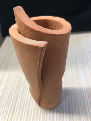 Ceramic vase micro sculpture