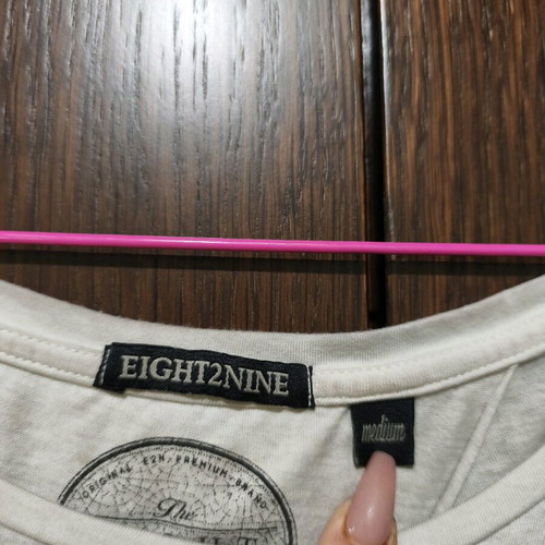 Blouse with back opening like new, beige, size M