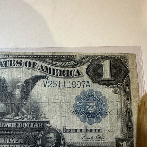 Large silver dollar 1899 used with rare series