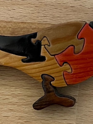 Pyrroula pin used, wooden