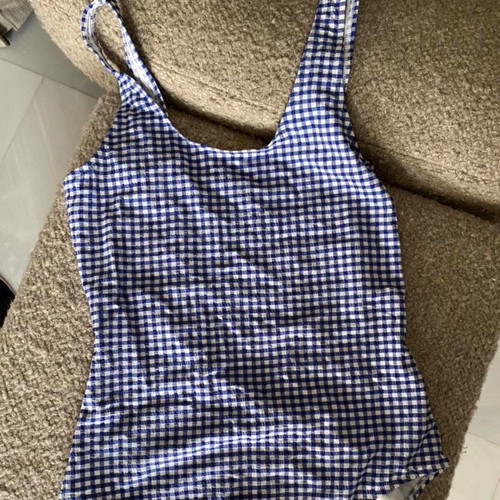 Samsoe Samsoe One-Piece Swimsuit New Blue Checkered