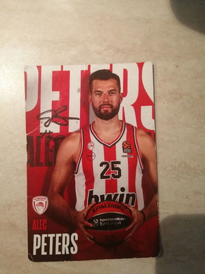 Alec Peters autograph used, genuine