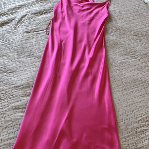Massimo Dutti midi dress like new, fuchsia, size XS