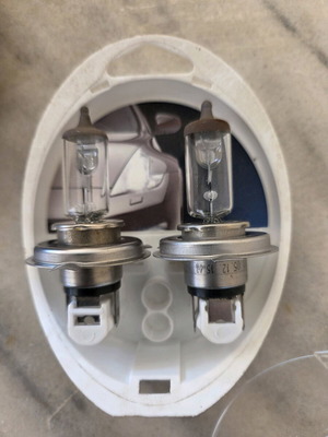 H4 bulbs warm white like new