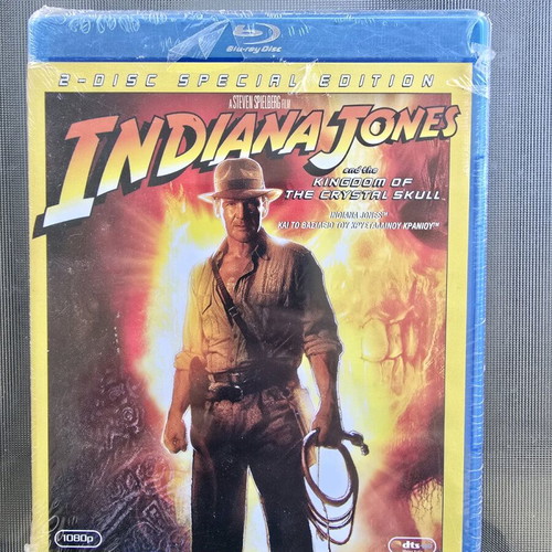 Indiana Jones And The Kingdom of The Crystal Skull Blu-Ray new with Greek subtitles