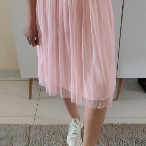 Bee me Vintage midi tulle skirt like new, pink, size S