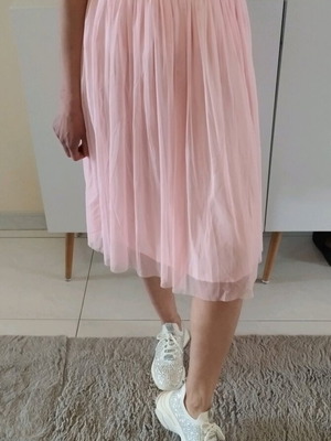 Bee me Vintage midi tulle skirt like new, pink, size S