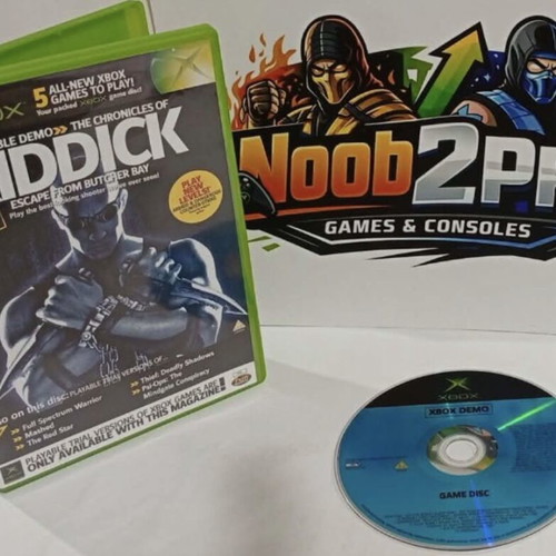 The Chronicles of Riddick Escape from Butcher Bay Xbox demo disc used