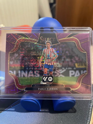 Panini Select 2025-26 La Liga Atletico De Madrid Pablo Barrios Purple Mojo Prizm κάρτα σαν καινούργιο