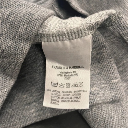 Franklin Marshall sleeveless sweatshirt like new, gray, size M