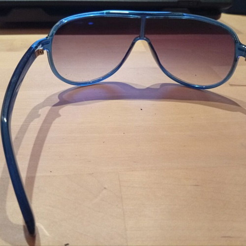 Calvin Klein sunglasses used, size S, blue, with case and cleaning cloth
