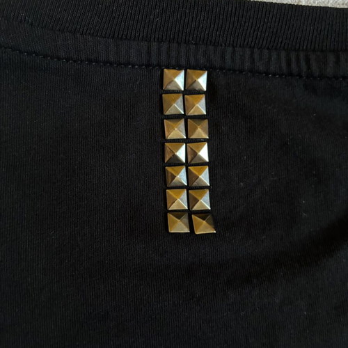Marvel Black Panther Celio Mens Black Studded T-Shirt Size L mint condition