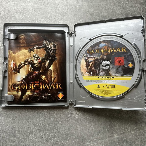 God of War III Platinum PS3 game used with manual