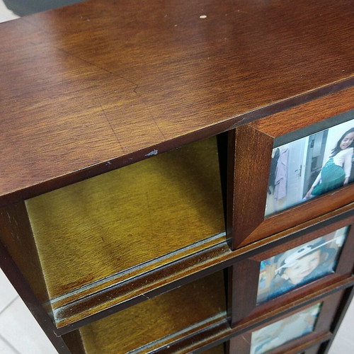 Wooden vintage CD cabinet like new, 84×18×34 cm