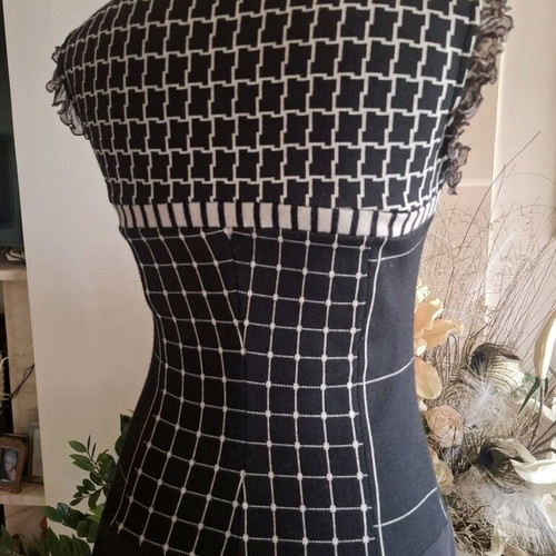 Pianura Studio dress like new, black and beige