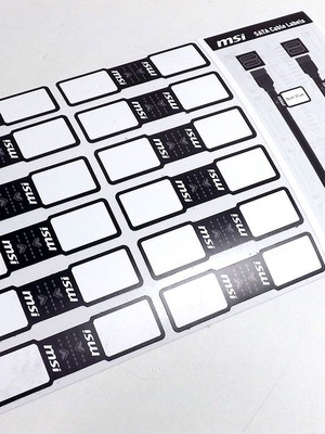 MSI SATA cable stickers καινούργια αυτοκόλλητα