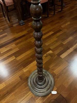 Wooden floor lamp antique used