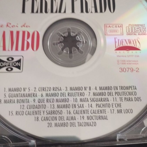 Perez Prado Le Roi Do Mambo CD album used, Latin