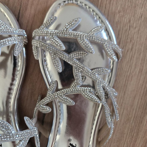 Sandals with Nice Design Silver New